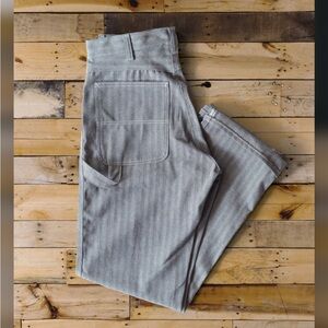 L.C. King Fisher Stripe Carpenter Pant 32x32